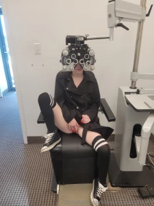 Horny at my eye exam too bad my doctor didn t want to fuck me