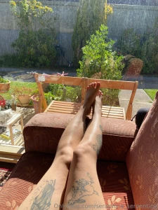 Sunning my legs in the lounge room like some sort of weird cat