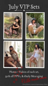 Limited time vip back at it sale chanxoxos 50 off hello my chan flans