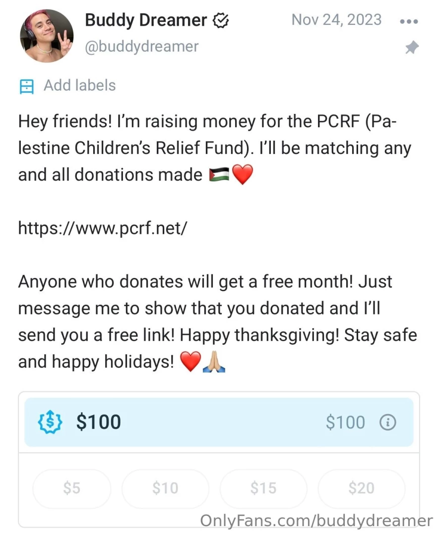 Super excited to have reached my goal of 100 for my first fundraiser part 1 