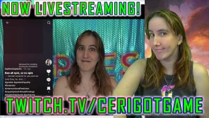 Now livestreaming at https www twitch tv cerigotgame gonna premiere my