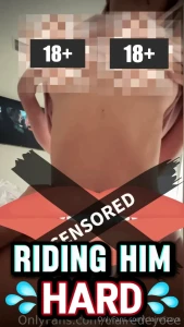 I rode him hard in full view deep strokes body shaking tits bouncing