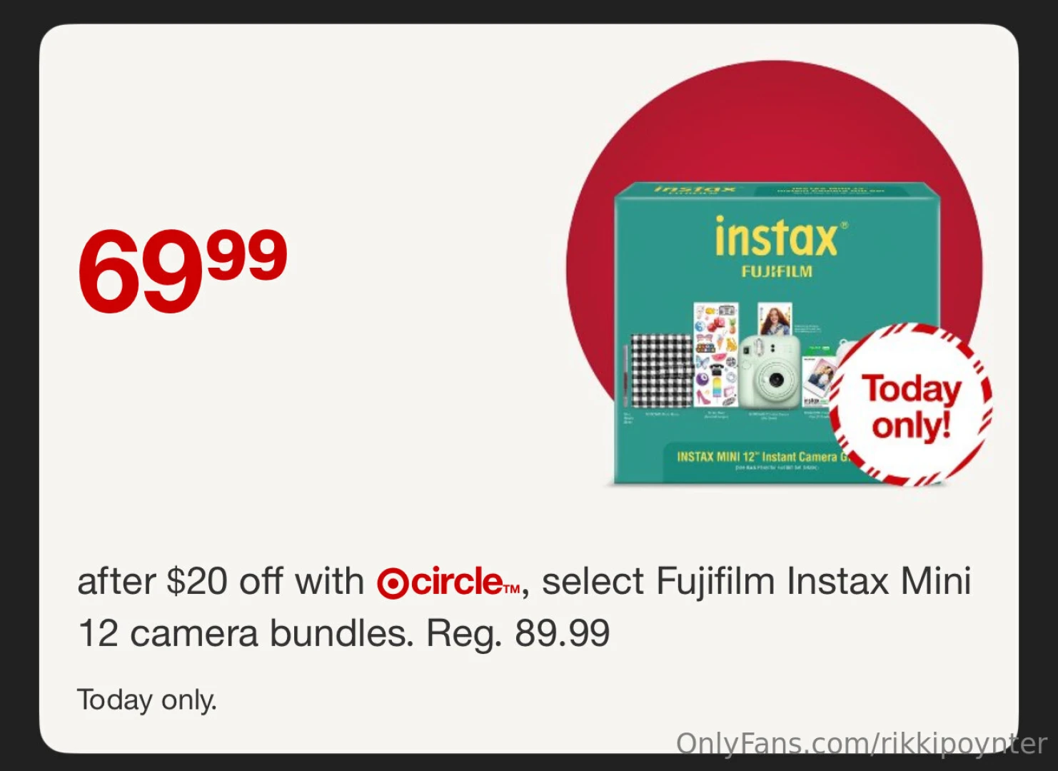 We have another chance at getting the polaroid camera if we can make 