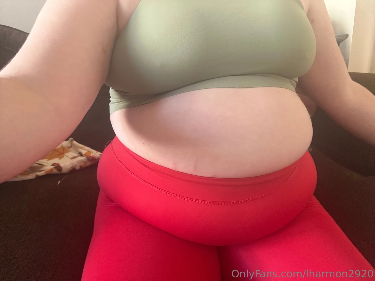Somehow these red leggings still are in the rotation 