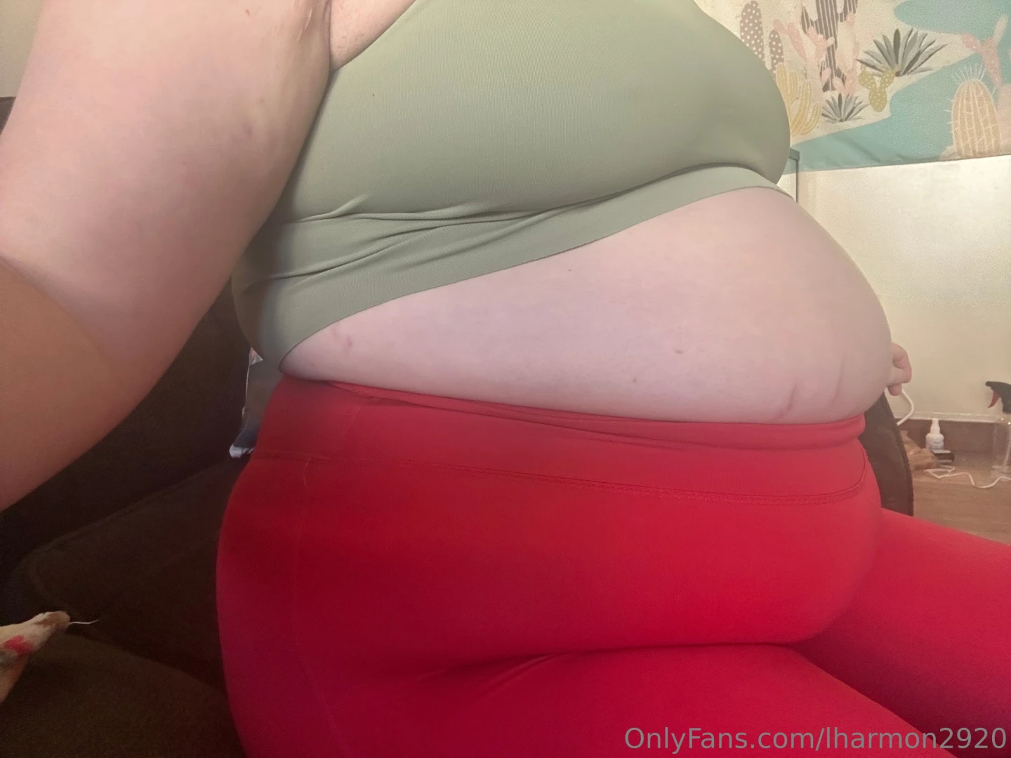 Somehow these red leggings still are in the rotation part 2 