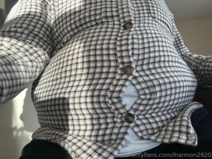 Belly popping out of my tight shirt part 3