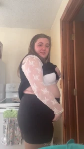 I feel like i didn t look super big until i took my dress off