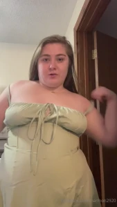 Wearing my new milkmaid dress