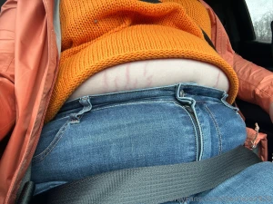 Headed to the casino for a bit today my belly is so bloated already part 1