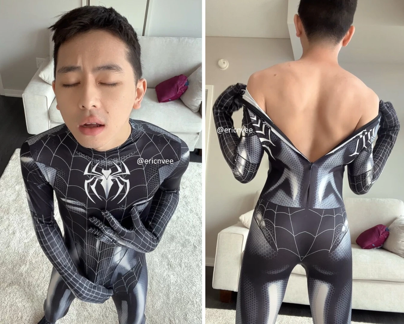 Oh i was so wet under my spidey suit 