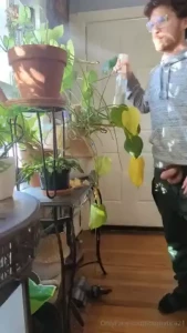 Thirsty don t mind me while i water my plants hope you guys are having