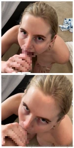 Me on my knees cock in my mouth begging for a facial like a good