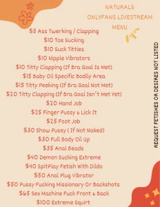 Here s my new onlyfans menu what do you guys think are we ready some