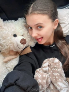 I can only fall asleep in the arms of my teddy bear it s so unusual