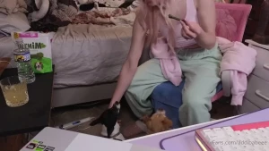 I was trying to get eevee to roll over but yall wouldnt hav been able