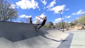 I went skateboarding today check me out