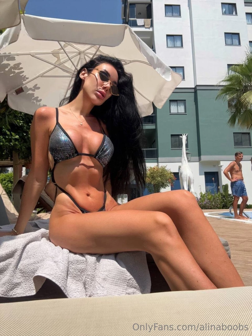 My favorite shiny swimsuit looks daring 