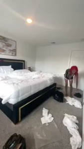I was hired to clean let s hope i don t get fired daddy watch me fuck