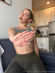 Your daily post-gym titty drop legging panty peel combo