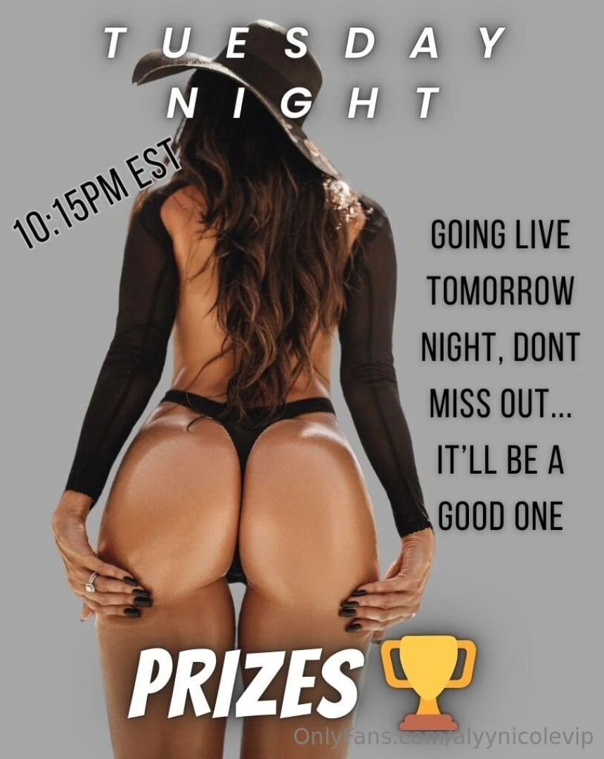 Live tomorrow night will you be there part 1 