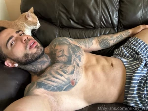 Cuddle with me - and my cat