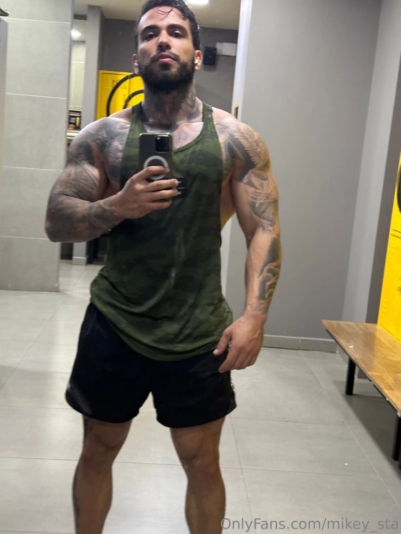 All sweaty after an intense workout 