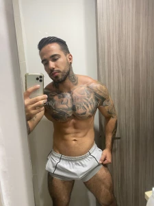 My dick is too huge for these shorts free him