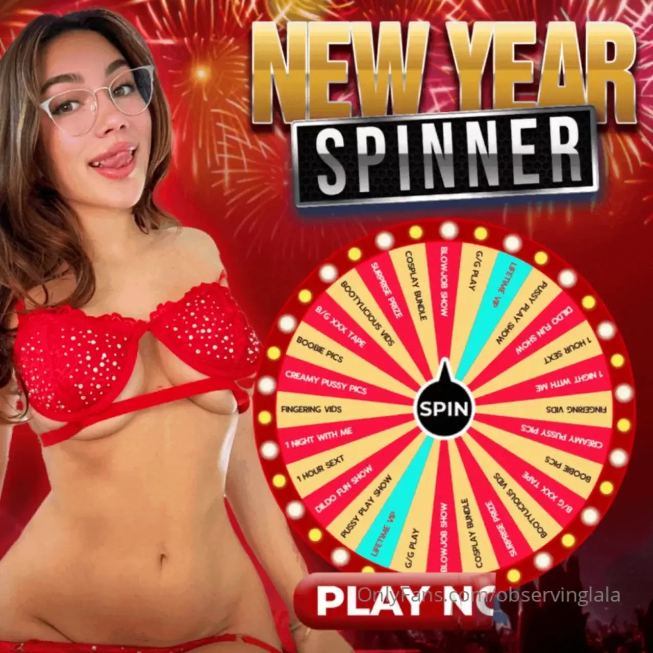 New year spinner spin amp play now amp 1 - 15 2 - 20 3 - 25 4 - 30 b g 