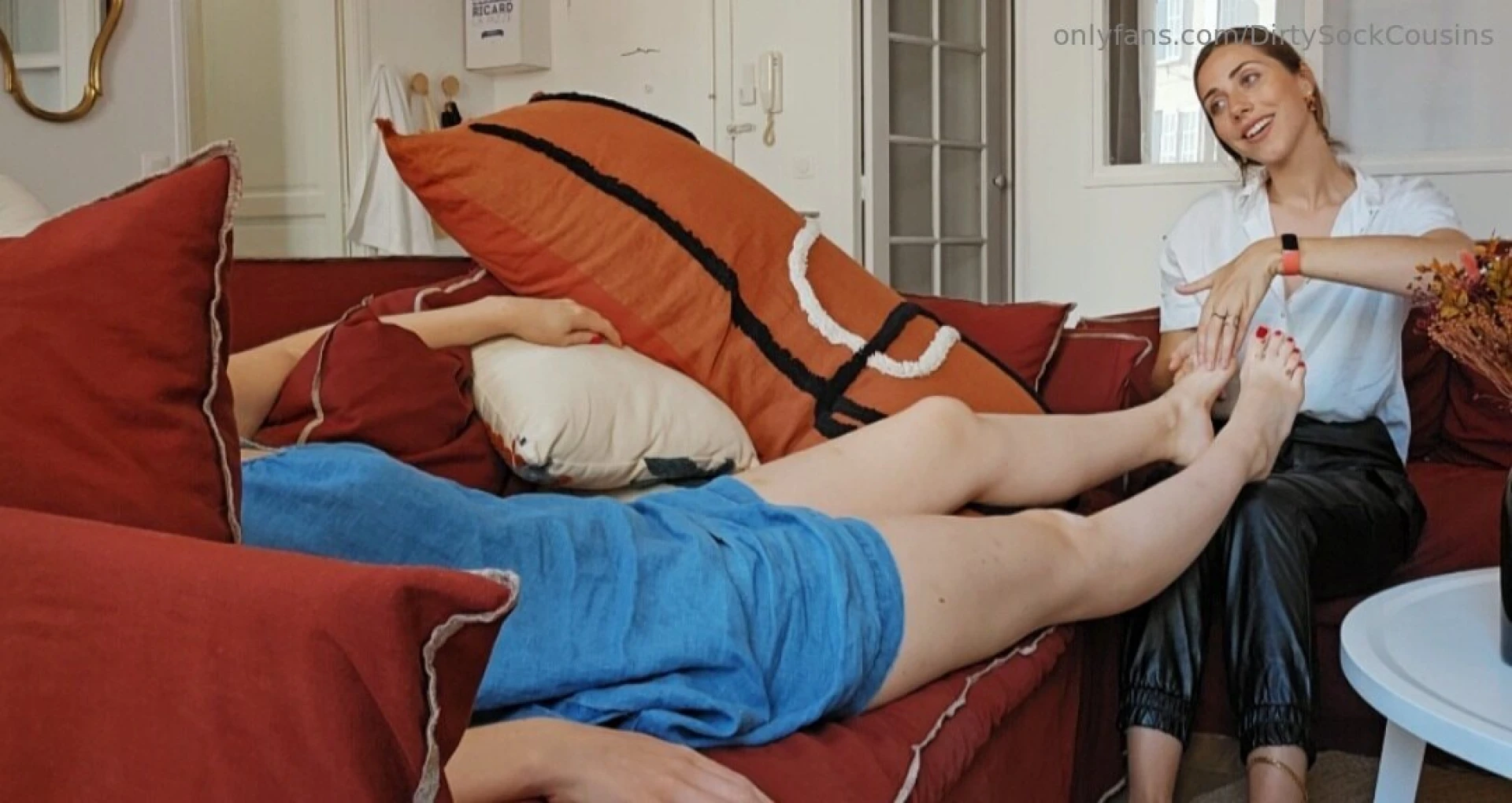 Alina just found her husband secretly watches foot porn online and part 6 