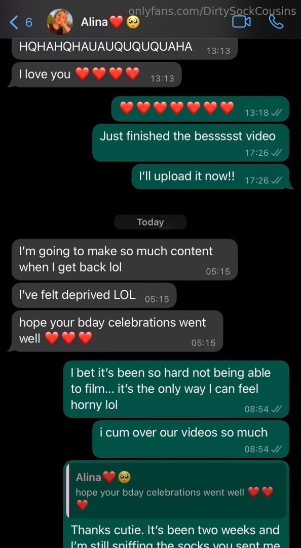 Alina is gagging to get back from her holiday and film more juicy sock 