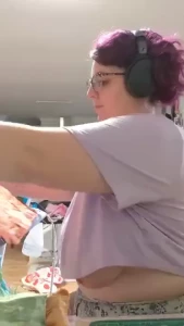 I was filming for my quilting business then realised this might not be
