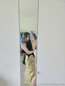 Green skirt set p lewd risky clothes casual vibe