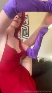 Jessica rabbit showing off her dress with my flexibility amp even some