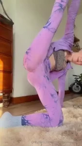 Keeping myself flexible for you yoga clothes your thing or do you