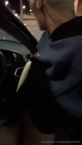 Piped this gorgeous petite slut outside amp inside the car raw and so