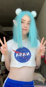 Blue hair dlc unlocked open message for feet pics 3