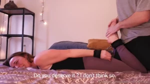 He tickled me to have a footjob that s not fair would you have done