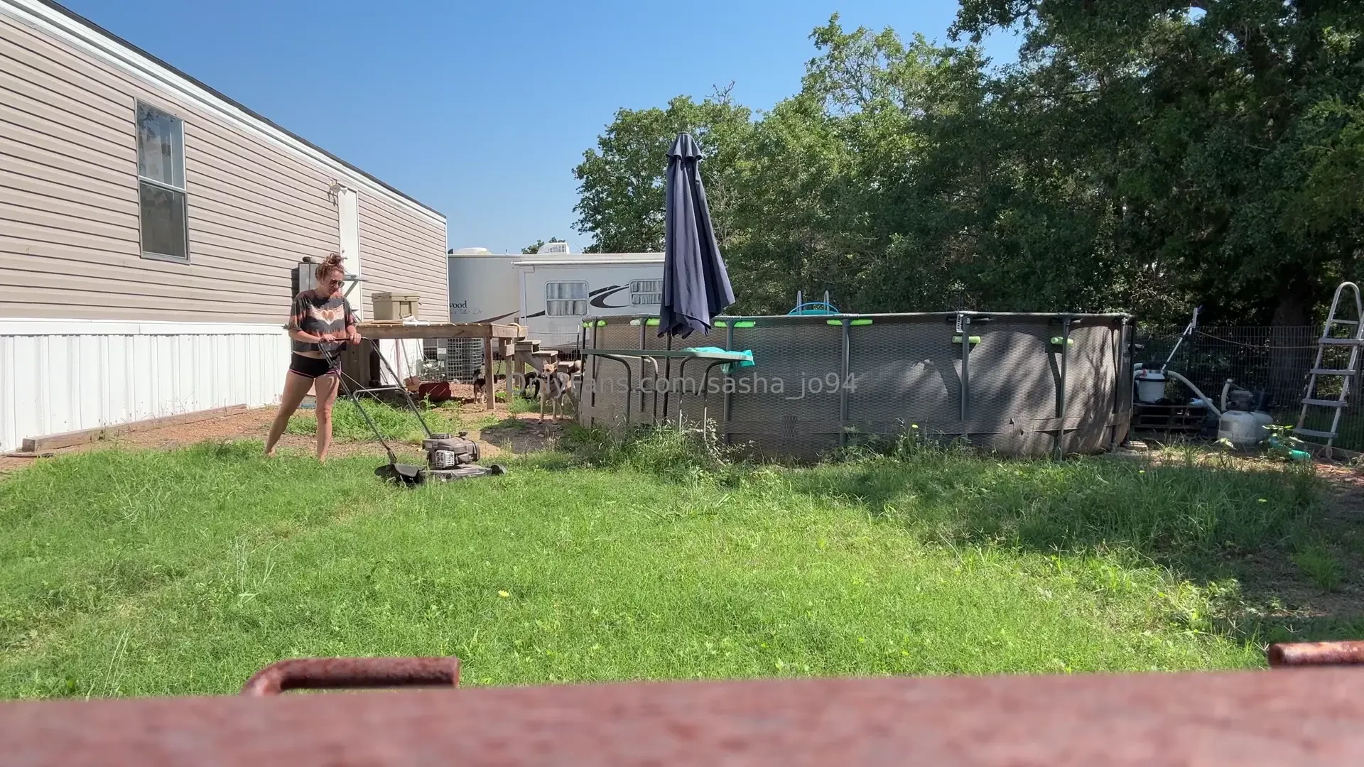 Nothing like a little yard work in this gorgeous weather 