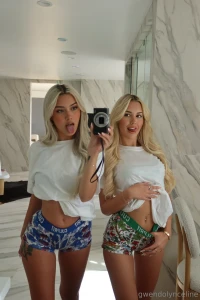 Two blondies about to break your bed