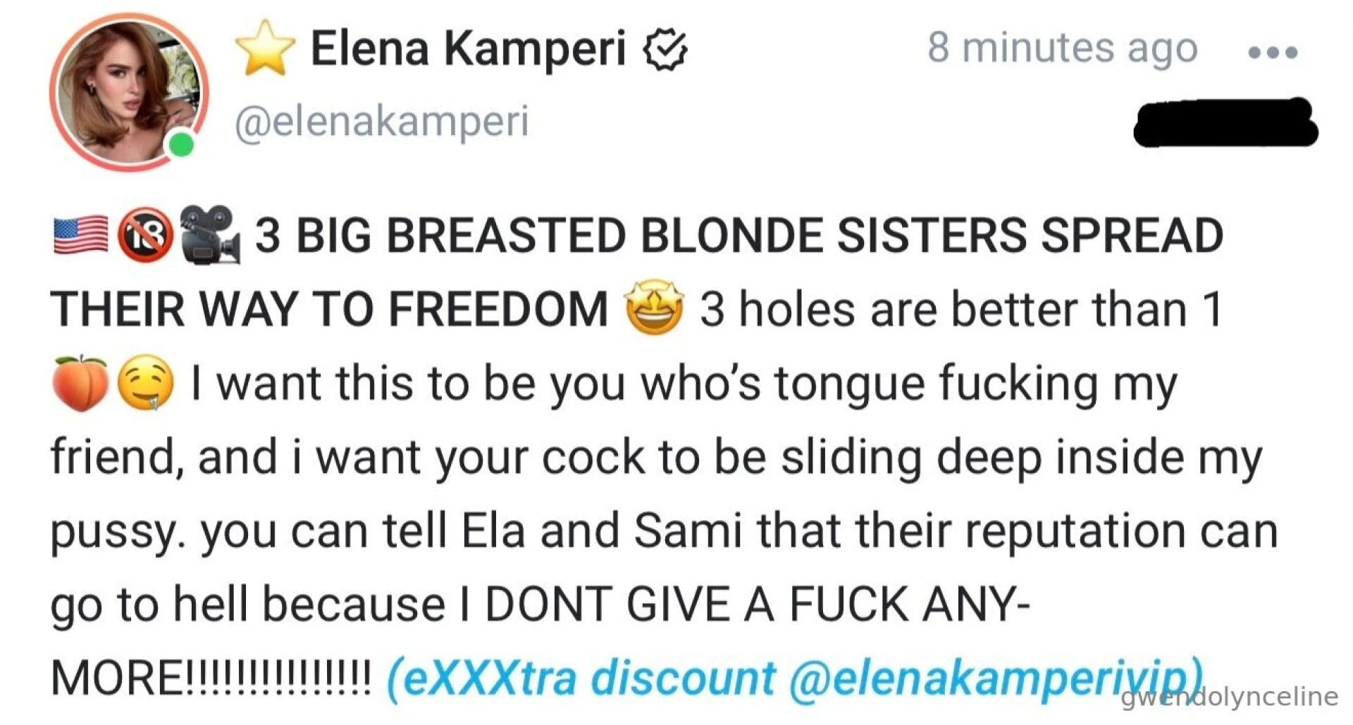 Freedom spread collab https onlyfans com elenakamperivip 