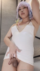 A plunge neckline dress and sounding toy moving to the movement of my part 4