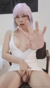 A plunge neckline dress and sounding toy moving to the movement of my part 1