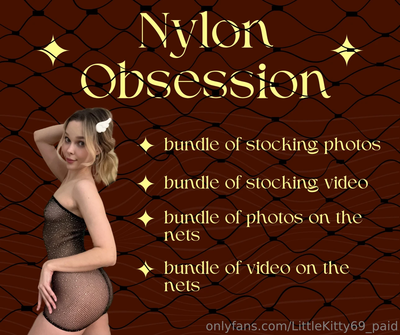 Nylon obsession i wore next to nothing on me - just fishing nets 