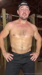 Wanna see daddy do his squat routine clothing is definitely not