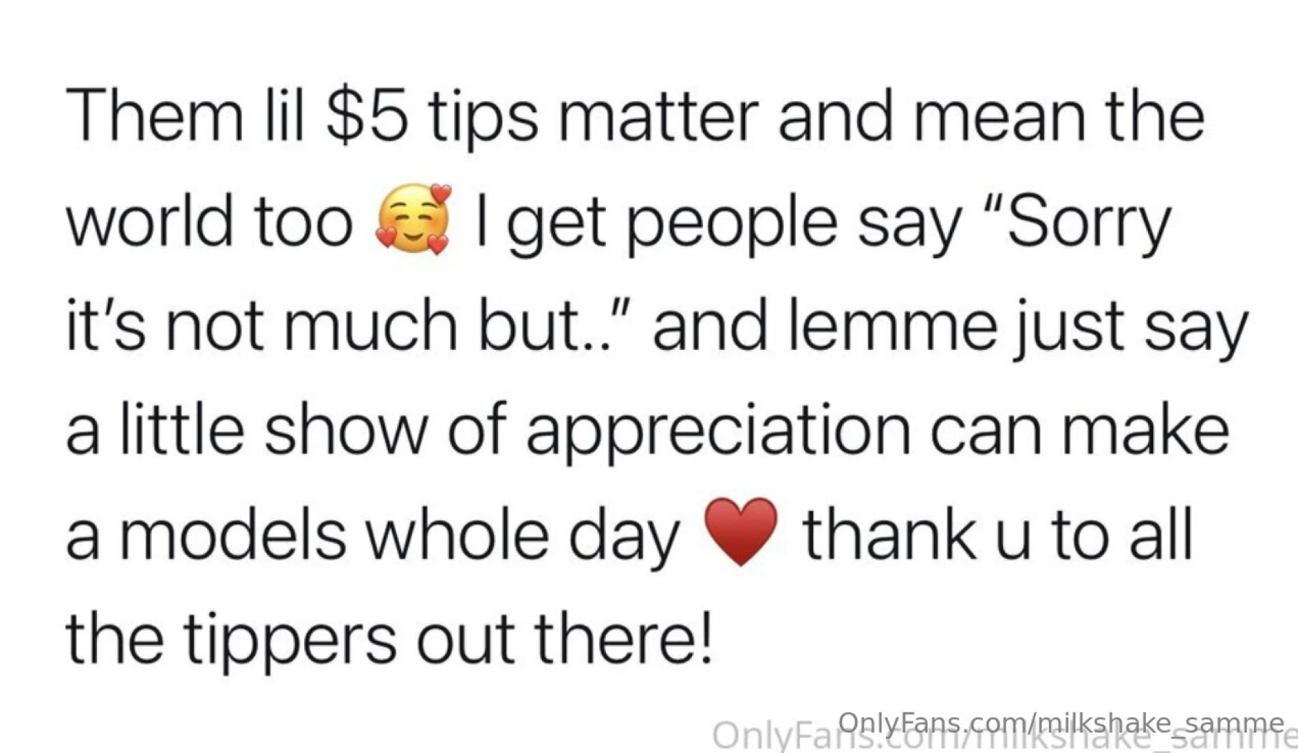 I appreciate yall 