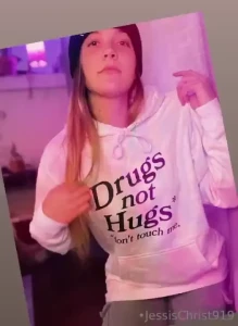 I wish the back of this sweatshirt said don t touch my joint either i