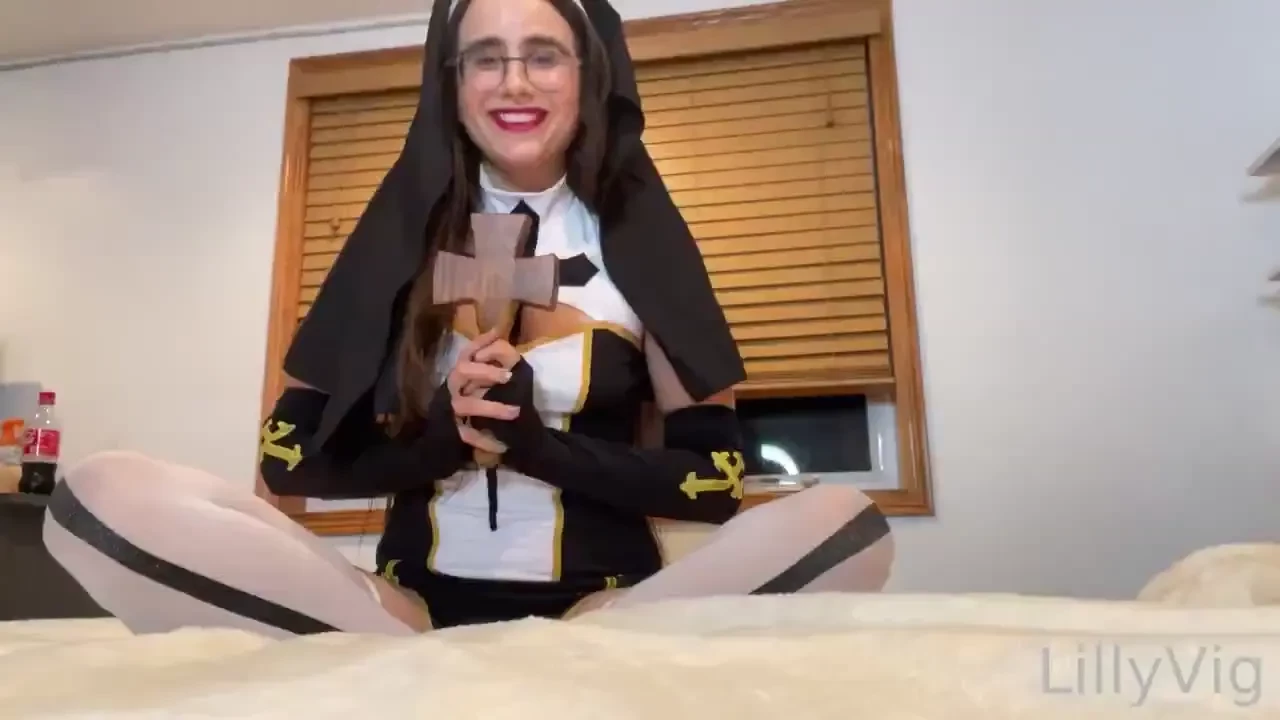 Do you like it sacreligious i got you watch me a a nun fucking mysslf part 1 