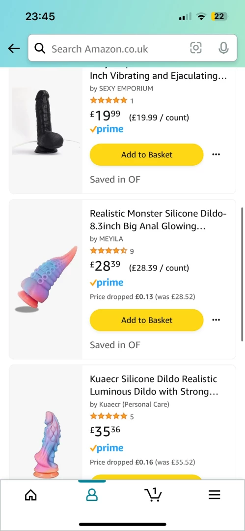 Added these dildos that i m desperate to try out to my amazon wishlist 