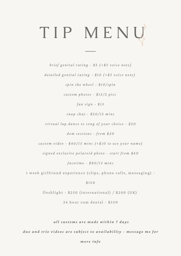 Tip menu amazon wishlist available- dm me 