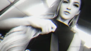 Love flashing my tits whilst driving in the car